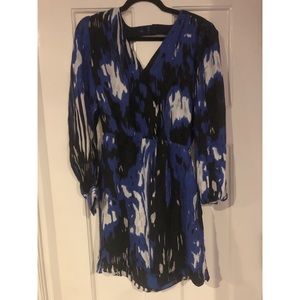 Parker long sleeves silk dress